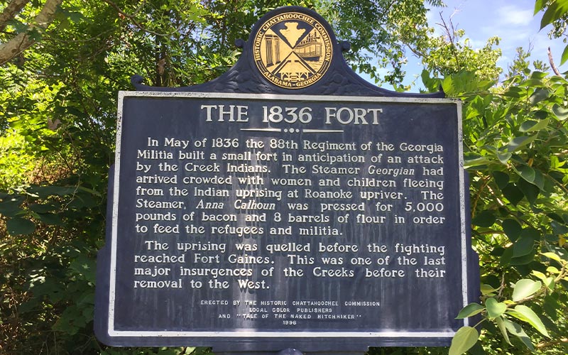 1836 fort sign